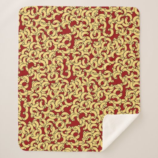 Elbow Pasta Sherpa Blanket Sherpadecke (Vorderseite)