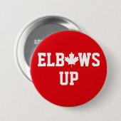 Elbows Up Canada Button (Vorne & Hinten)