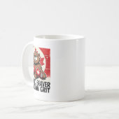 Elbows up Canada Canadian Counter Tariffs Beaver B Kaffeetasse (Vorderseite Links)