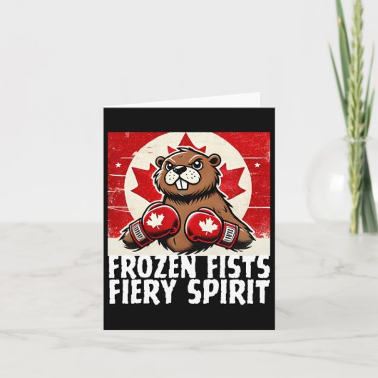 Elbows up Canada Canadian Counter Tariffs Beaver B Karte (Vorderseite)