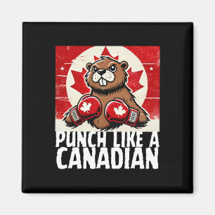Elbows up Canada Canadian Counter Tariffs Beaver B Magnet