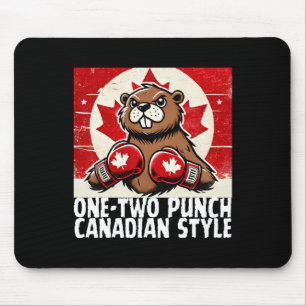 Elbows up Canada Canadian Counter Tariffs Beaver B Mousepad