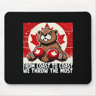Elbows up Canada Canadian Counter Tariffs Beaver B Mousepad
