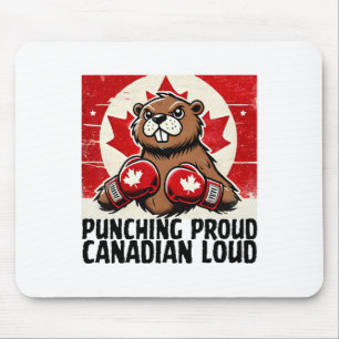 Elbows up Canada Canadian Counter Tariffs Beaver B Mousepad