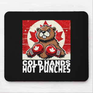 Elbows up Canada Canadian Counter Tariffs Beaver B Mousepad