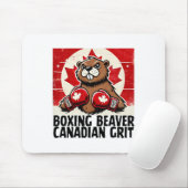 Elbows up Canada Canadian Counter Tariffs Beaver B Mousepad (Mit Mouse)