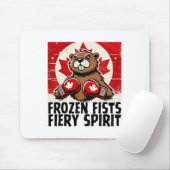 Elbows up Canada Canadian Counter Tariffs Beaver B Mousepad (Mit Mouse)