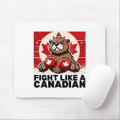 Elbows up Canada Canadian Counter Tariffs Beaver B Mousepad (Mit Mouse)