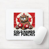 Elbows up Canada Canadian Counter Tariffs Beaver B Mousepad (Mit Mouse)