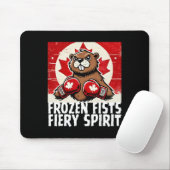 Elbows up Canada Canadian Counter Tariffs Beaver B Mousepad (Mit Mouse)