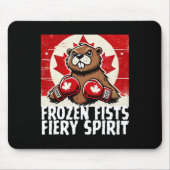 Elbows up Canada Canadian Counter Tariffs Beaver B Mousepad (Vorne)