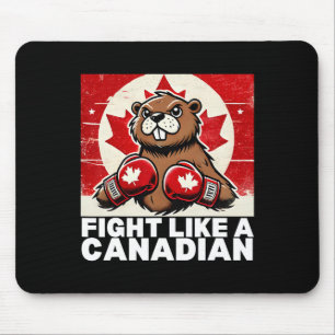 Elbows up Canada Canadian Counter Tariffs Beaver B Mousepad