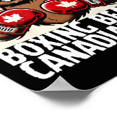Elbows up Canada Canadian Counter Tariffs Beaver B Poster (Ecke)