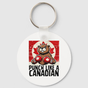 Elbows up Canada Canadian Counter Tariffs Beaver B Schlüsselanhänger