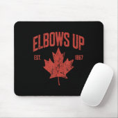 Elbows up Canada Est 1867 stark und kostenlos stol Mousepad (Mit Mouse)