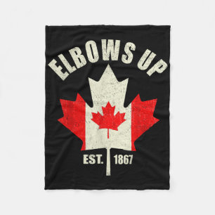 Elbows Up Canada Est 1867 Starke Ca Fleecedecke