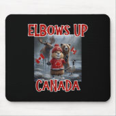 Elbows Up Canada Est 1867 Starke Ca Mousepad (Vorne)