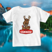 Elbows Up Canada! Funny Moose Kleinkind T - Shirt