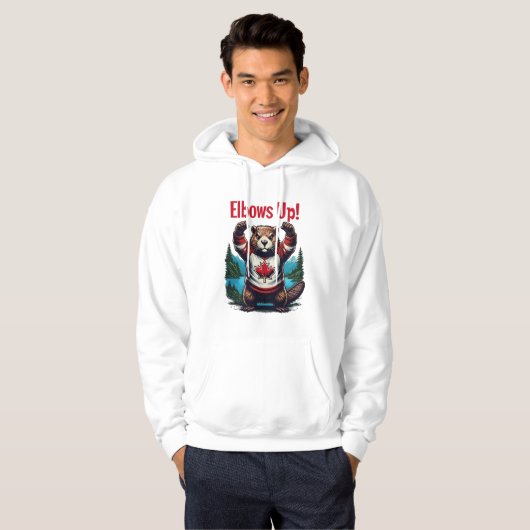 Elbows Up Canada Hoodie (Vorne ganz)