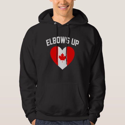 Elbows Up Canada Hoodie (Vorderseite)