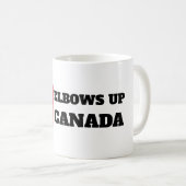 Elbows Up Canada Kaffeetasse (VorderseiteRechts)