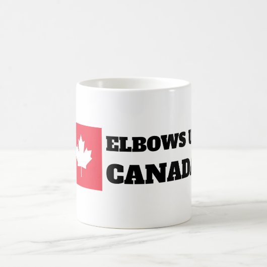 Elbows Up Canada Kaffeetasse (Mittel)