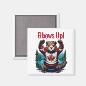 Elbows Up Canada Magnet (Vorderseite/Rückseite)