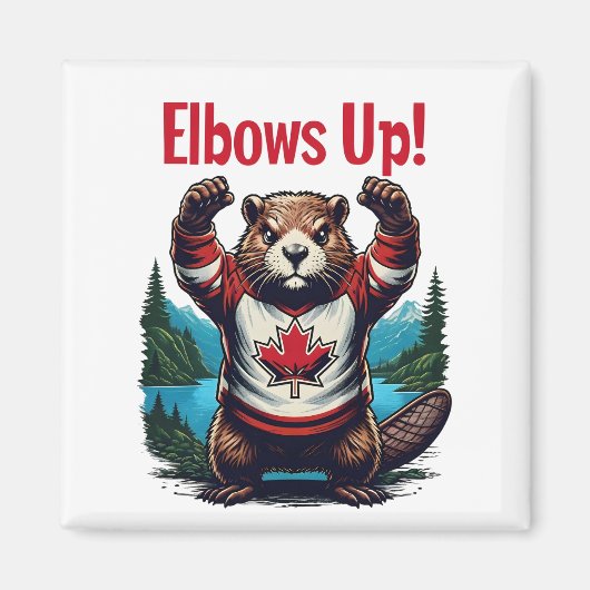 Elbows Up Canada Magnet (Vorne)