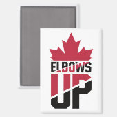 Elbows Up Canada Magnet (Vorderseite/Rückseite)