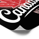 Elbows Up Canada Niemals 51 Canada Flag Poster (Ecke)