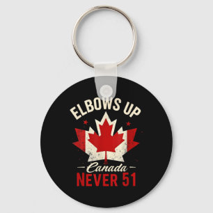 Elbows Up Canada Niemals 51 Canada Flag Schlüsselanhänger