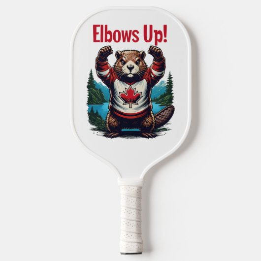 Elbows Up Canada Pickleball Schläger (Vorderseite)
