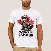 Elbows Up Canada | Quirky-Kanadier-Pride-Geschenk T-Shirt (Vorderseite)
