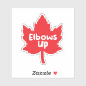 Elbows Up Canada Sticker (Blatt)