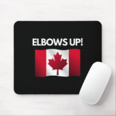 Elbows Up Canada Sticker12 Mousepad (Mit Mouse)
