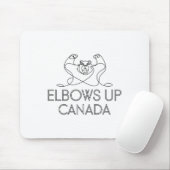 Elbows Up Canada Sticker3 Mousepad (Mit Mouse)