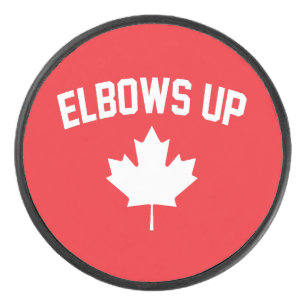 Elbows Up Canada - Stolz Kanadier Eishockey Puck