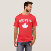 Elbows Up Canada - Stolz Kanadier T-Shirt (Vorne ganz)