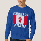 Elbows Up Canada - Stolze Kanadier Sweatshirt (Vorderseite)