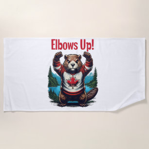 Elbows Up Canada Strandtuch