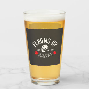 Elbows Up Canada Strong Glas