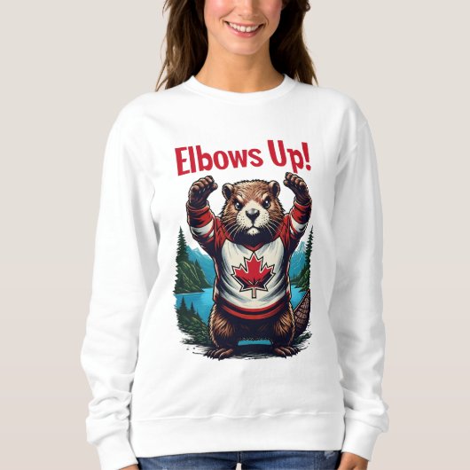 Elbows Up Canada Sweatshirt (Vorderseite)