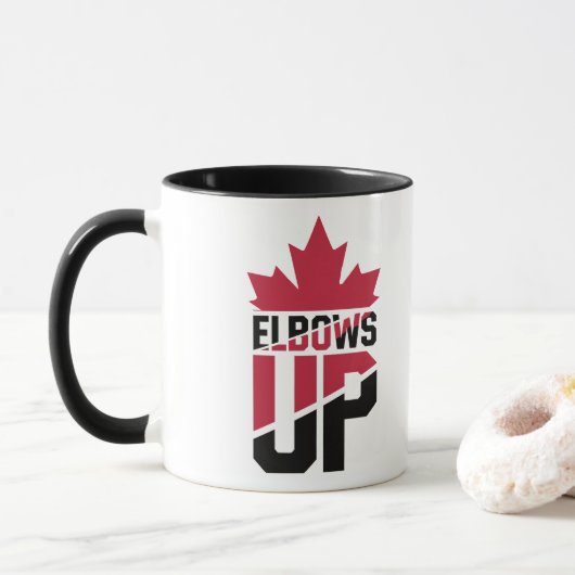 Elbows Up Canada Tasse (Mit Donut)