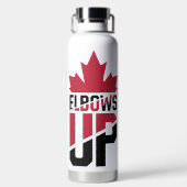Elbows Up Canada Trinkflasche (Rückseite)