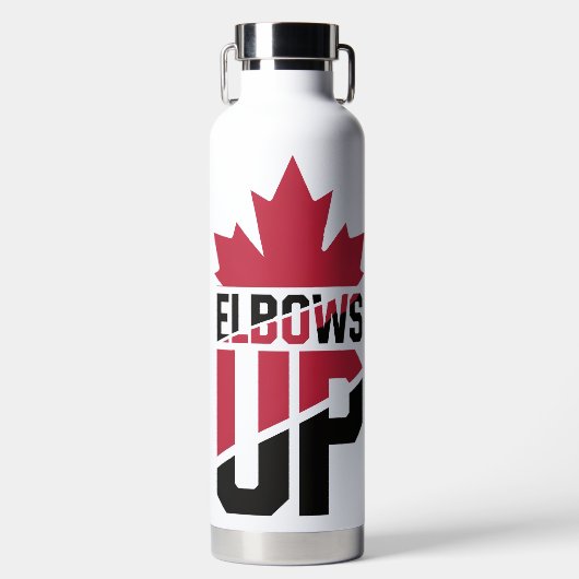 Elbows Up Canada Trinkflasche (Vorderseite)
