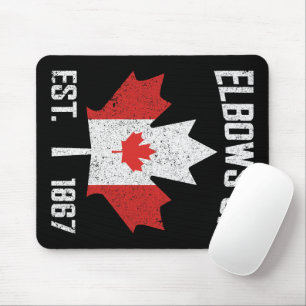 Elbows Up Canada True North Strong Strong Canadian Mousepad