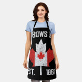 Elbows Up Canada True North Strong Strong Canadian Schürze (Getragen)