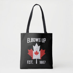 Elbows Up Canada True North Strong Strong Canadian Tasche