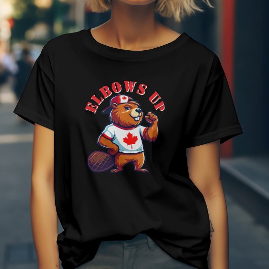 Elbows Up Canadian Beaver T-Shirt