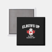 Elbows Up Est 1867 Canadian Maple Leaf Kanada Magnet (Vorderseite/Rückseite)
